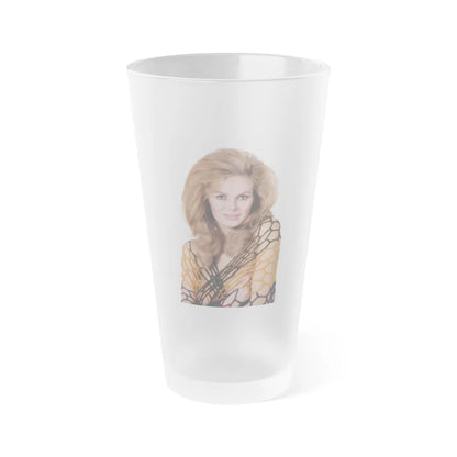 Julie Ege #224 (Vintage Female Icon) Frosted Pint Glass 16oz-16oz-Frosted-Go Mug Yourself