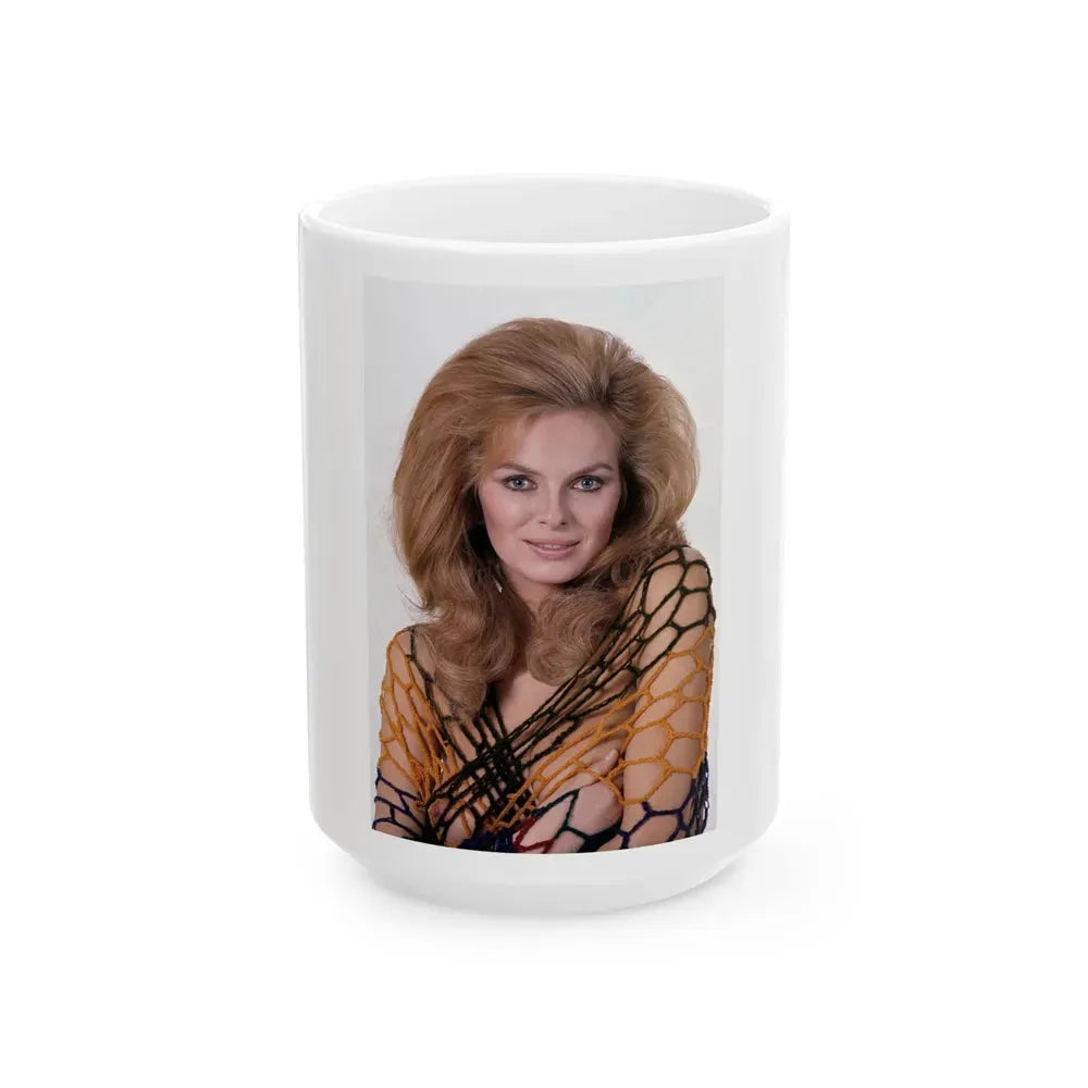 Julie Ege #224 (Vintage Female Icon) White Coffee Mug 15oz - Go Mug Yourself