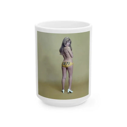 Julie Ege #231 (Vintage Female Icon) White Coffee Mug 15oz - Go Mug Yourself