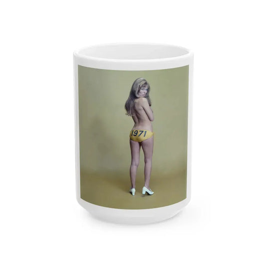 Julie Ege #231 (Vintage Female Icon) White Coffee Mug 15oz - Go Mug Yourself
