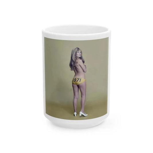 Julie Ege #232 (Vintage Female Icon) White Coffee Mug 15oz - Go Mug Yourself