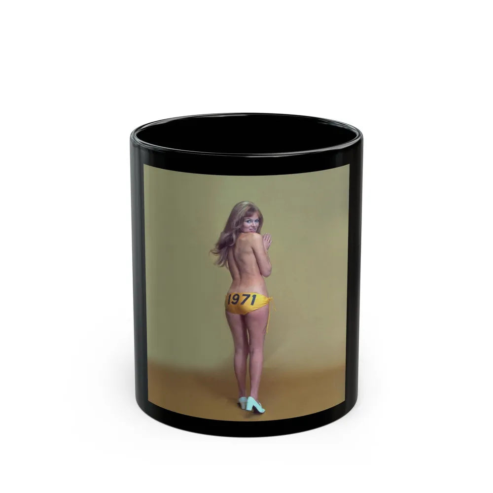 Julie Ege #233 (Vintage Female Icon) Black Coffee Mug-11oz-Go Mug Yourself