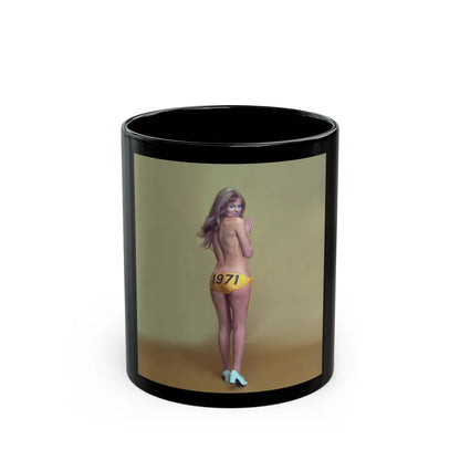 Julie Ege #233 (Vintage Female Icon) Black Coffee Mug-11oz-Go Mug Yourself