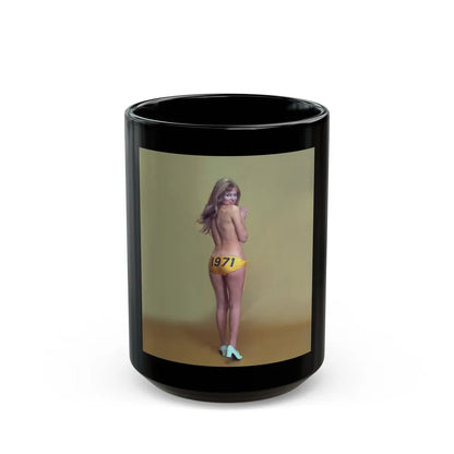 Julie Ege #233 (Vintage Female Icon) Black Coffee Mug-15oz-Go Mug Yourself