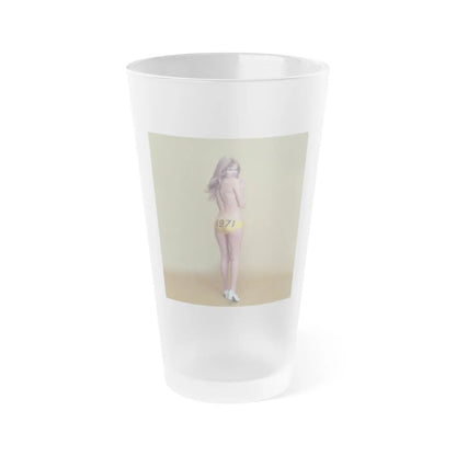 Julie Ege #233 (Vintage Female Icon) Frosted Pint Glass 16oz-16oz-Frosted-Go Mug Yourself