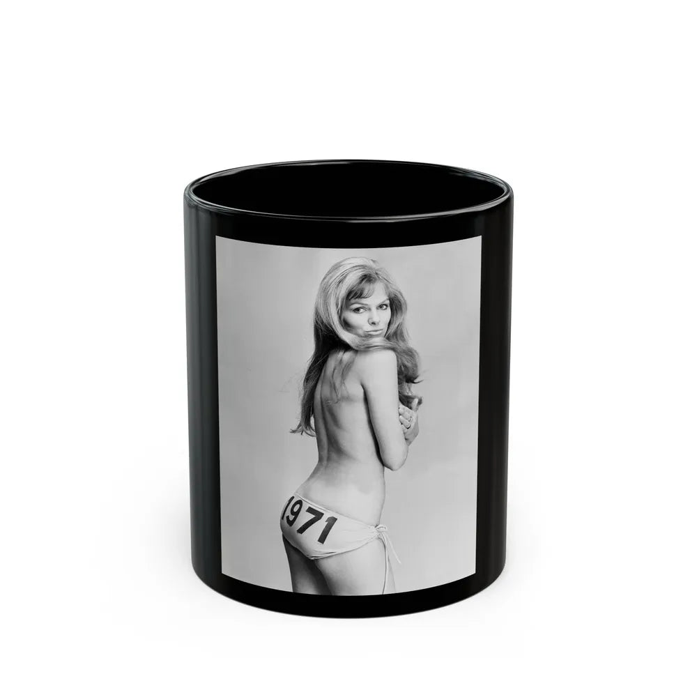 Julie Ege #234 (Vintage Female Icon) Black Coffee Mug-11oz-Go Mug Yourself