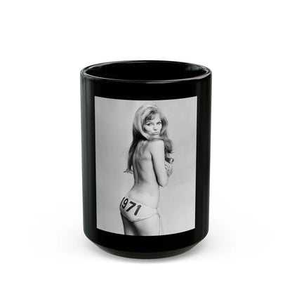 Julie Ege #234 (Vintage Female Icon) Black Coffee Mug-15oz-Go Mug Yourself