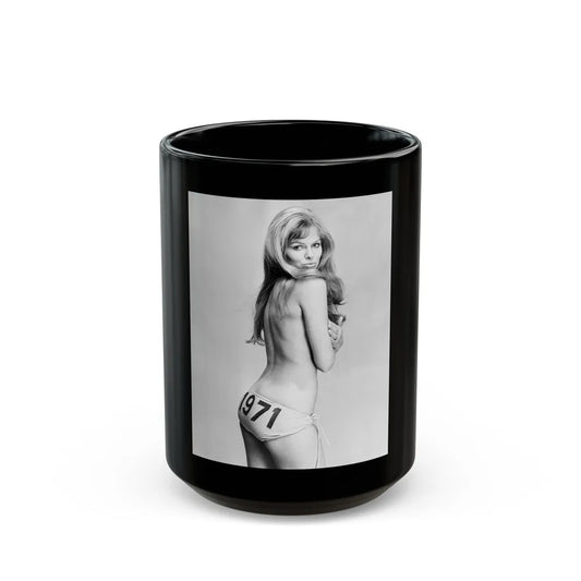 Julie Ege #234 (Vintage Female Icon) Black Coffee Mug-15oz-Go Mug Yourself