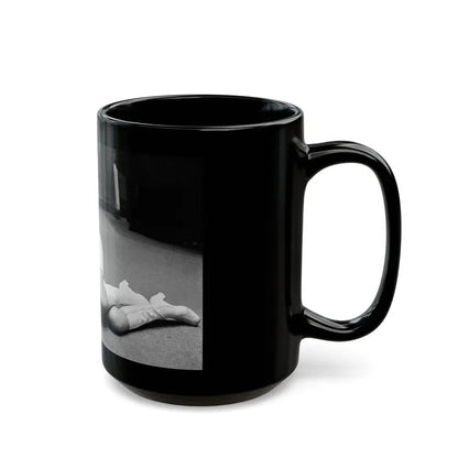 Julie Ege #235 (Vintage Female Icon) Black Coffee Mug - Go Mug Yourself