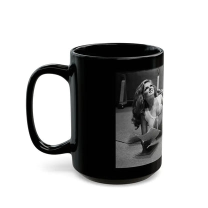 Julie Ege #235 (Vintage Female Icon) Black Coffee Mug - Go Mug Yourself