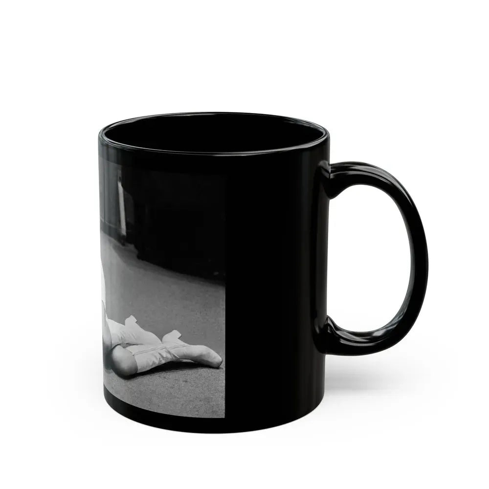 Julie Ege #235 (Vintage Female Icon) Black Coffee Mug - Go Mug Yourself
