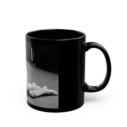 Julie Ege #235 (Vintage Female Icon) Black Coffee Mug - Go Mug Yourself