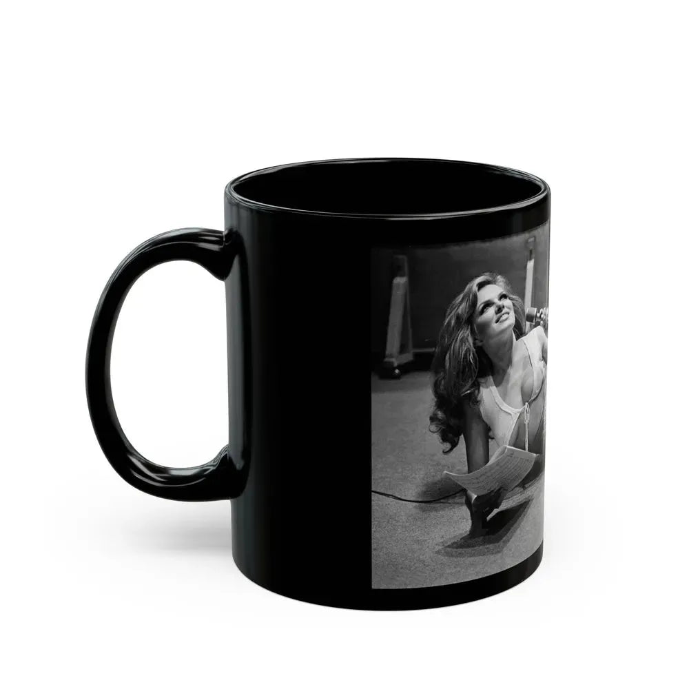 Julie Ege #235 (Vintage Female Icon) Black Coffee Mug - Go Mug Yourself