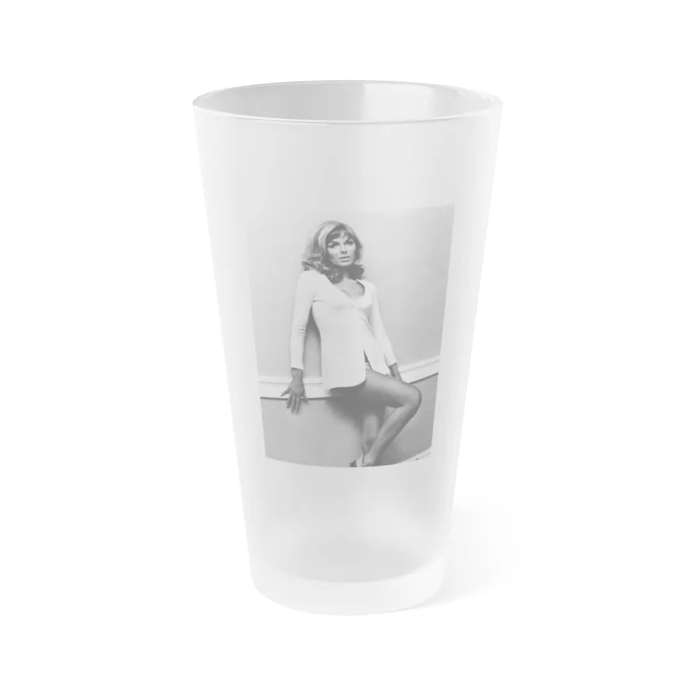 Julie Ege #238 (Vintage Female Icon) Frosted Pint Glass 16oz-16oz-Frosted-Go Mug Yourself