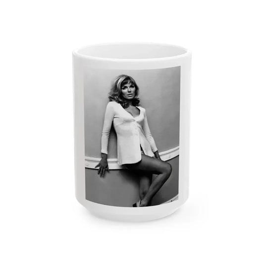Julie Ege #238 (Vintage Female Icon) White Coffee Mug 15oz - Go Mug Yourself