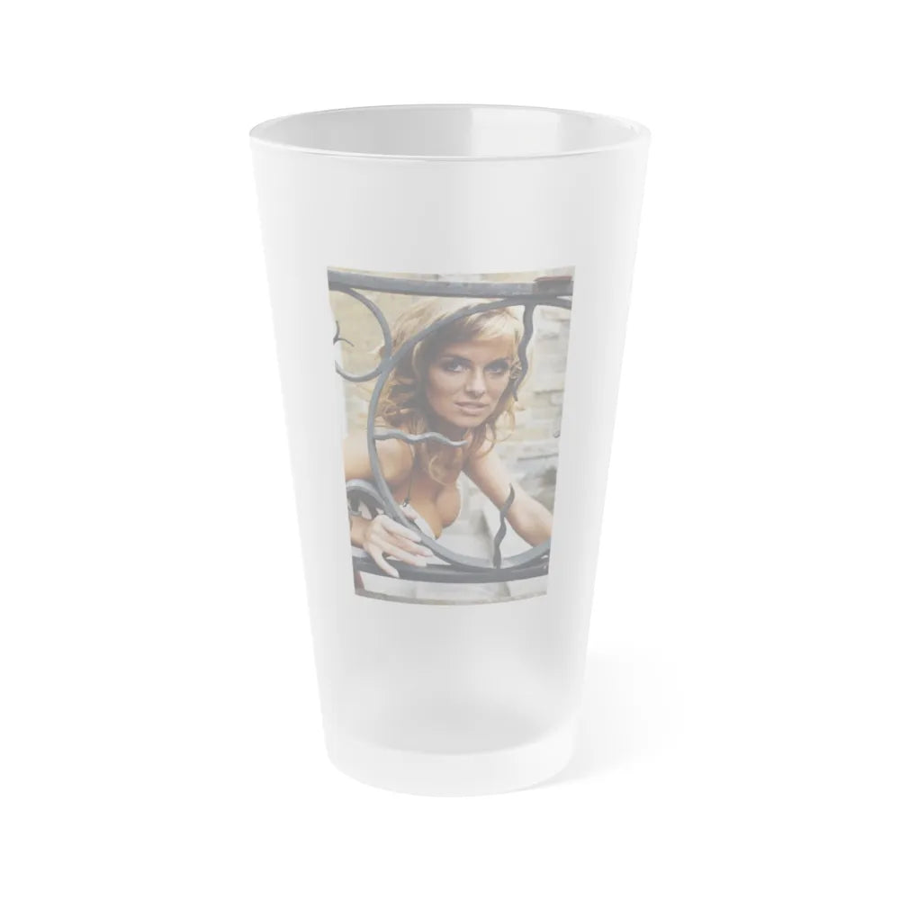 Julie Ege #239 (Vintage Female Icon) Frosted Pint Glass 16oz-16oz-Frosted-Go Mug Yourself