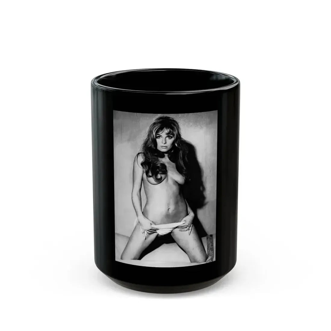 Julie Ege #240 (Vintage Female Icon) Black Coffee Mug 15oz - Go Mug Yourself