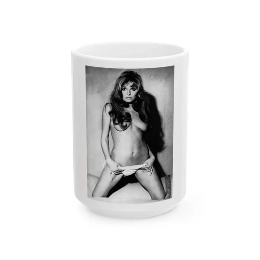 Julie Ege #240 (Vintage Female Icon) White Coffee Mug 15oz - Go Mug Yourself