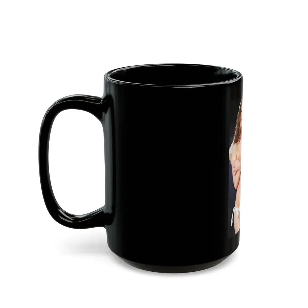 Julie Ege #241 (Vintage Female Icon) Black Coffee Mug - Go Mug Yourself