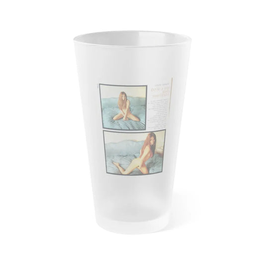 Julie Ege #244 (Vintage Female Icon) Frosted Pint Glass 16oz-16oz-Frosted-Go Mug Yourself