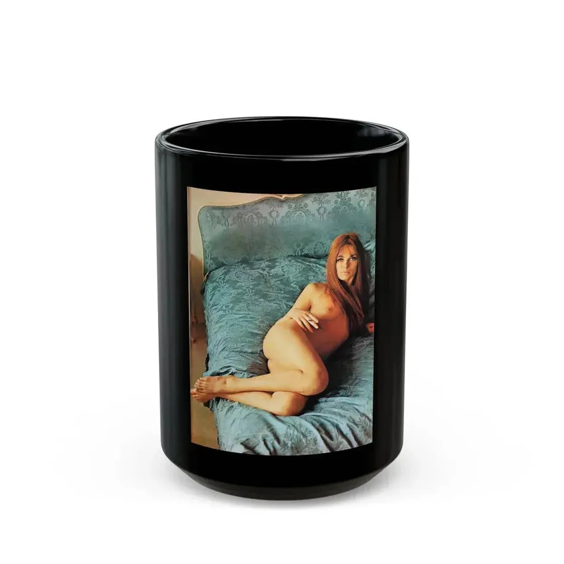 Julie Ege #245 (Vintage Female Icon) Black Coffee Mug 15oz - Go Mug Yourself
