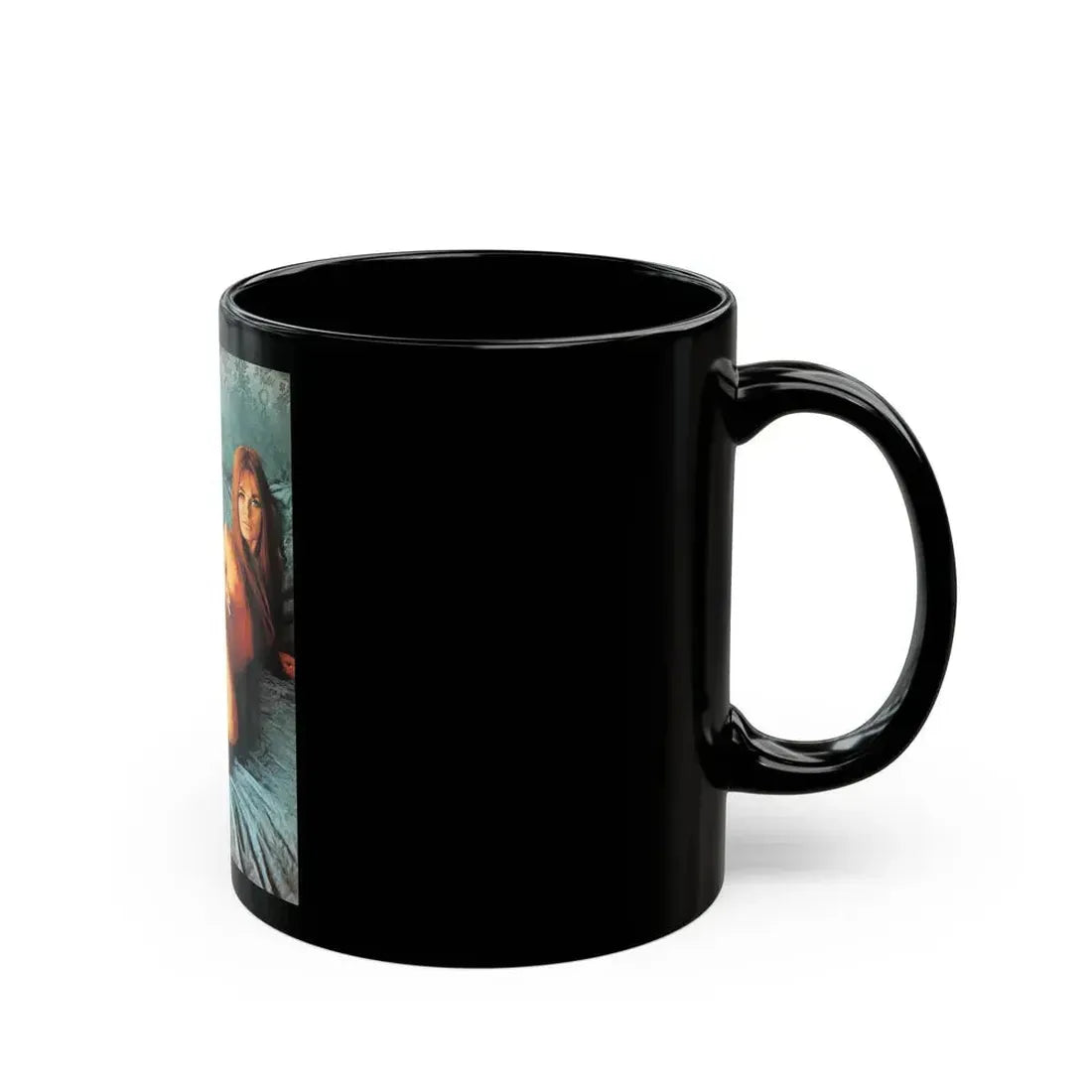 Julie Ege #245 (Vintage Female Icon) Black Coffee Mug - Go Mug Yourself