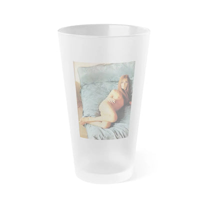 Julie Ege #245 (Vintage Female Icon) Frosted Pint Glass 16oz-16oz-Frosted-Go Mug Yourself