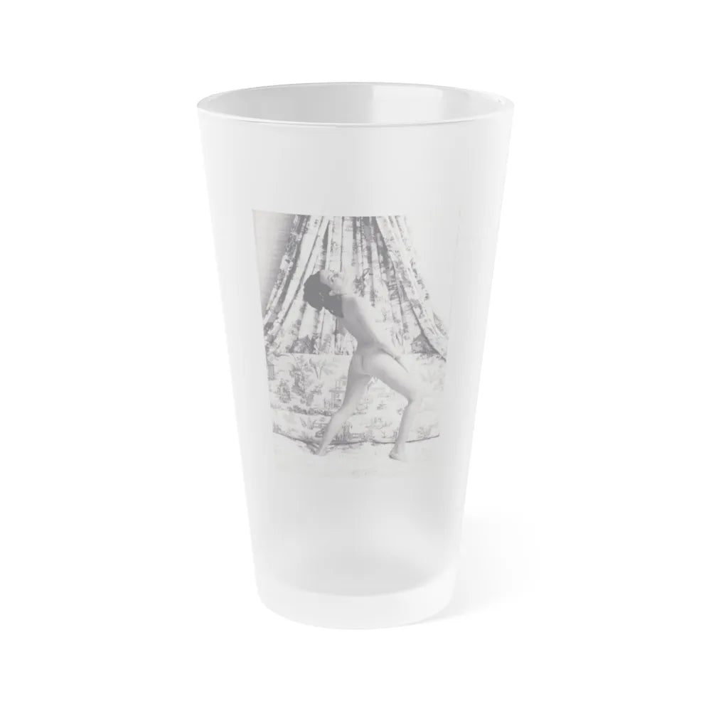 Julie Ege #246 (Vintage Female Icon) Frosted Pint Glass 16oz-16oz-Frosted-Go Mug Yourself