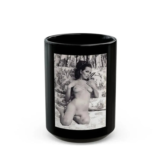 Julie Ege #247 (Vintage Female Icon) Black Coffee Mug 15oz - Go Mug Yourself