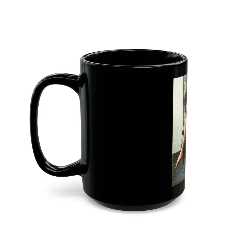 Julie Ege #250 (Vintage Female Icon) Black Coffee Mug - Go Mug Yourself