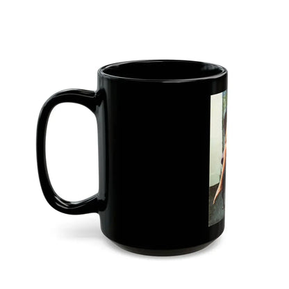 Julie Ege #250 (Vintage Female Icon) Black Coffee Mug - Go Mug Yourself