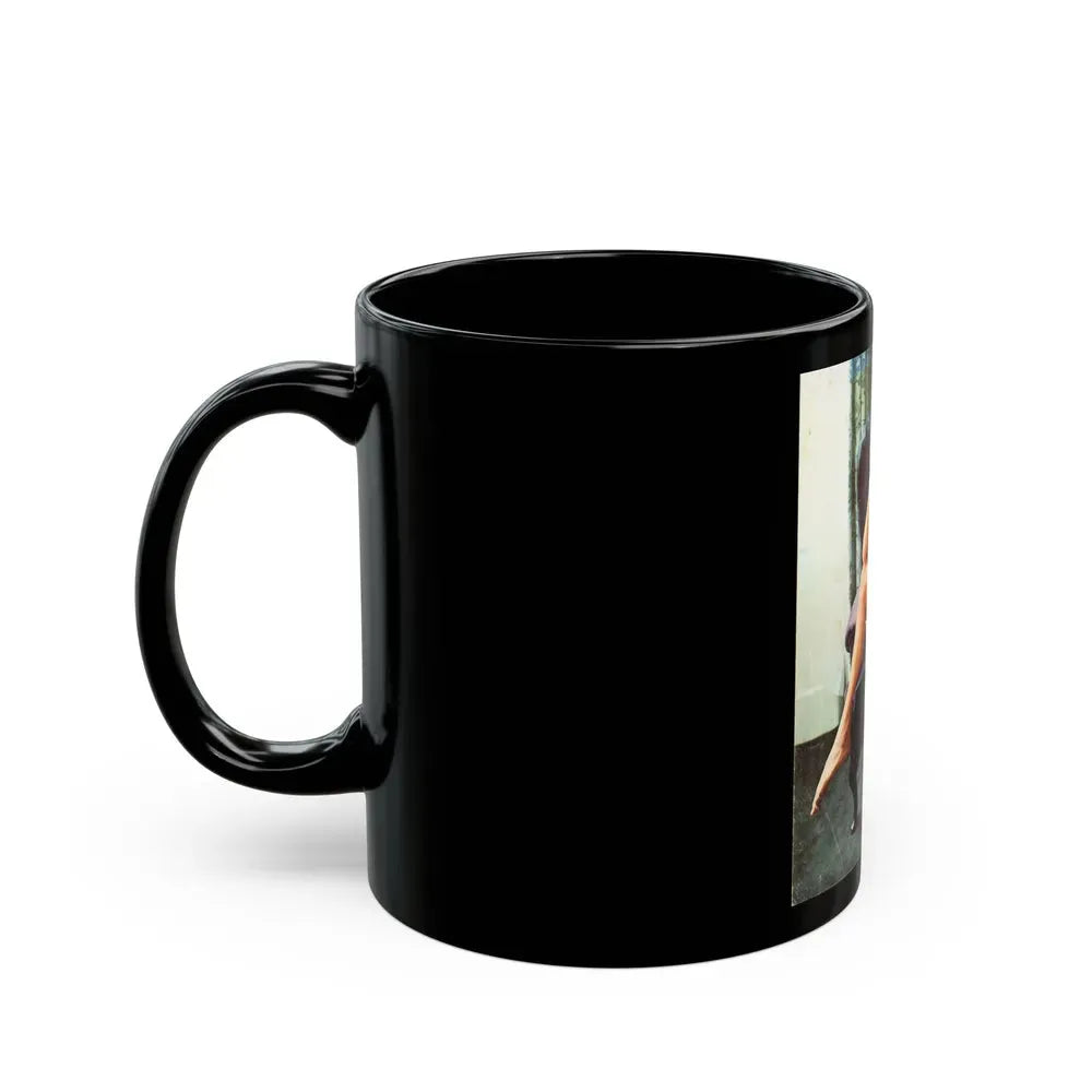 Julie Ege #250 (Vintage Female Icon) Black Coffee Mug - Go Mug Yourself