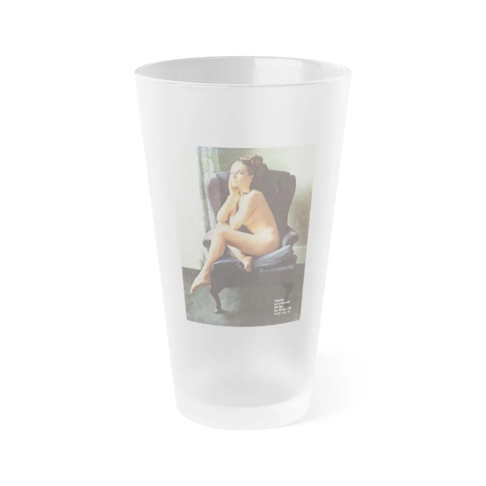 Julie Ege #250 (Vintage Female Icon) Frosted Pint Glass 16oz-16oz-Frosted-Go Mug Yourself