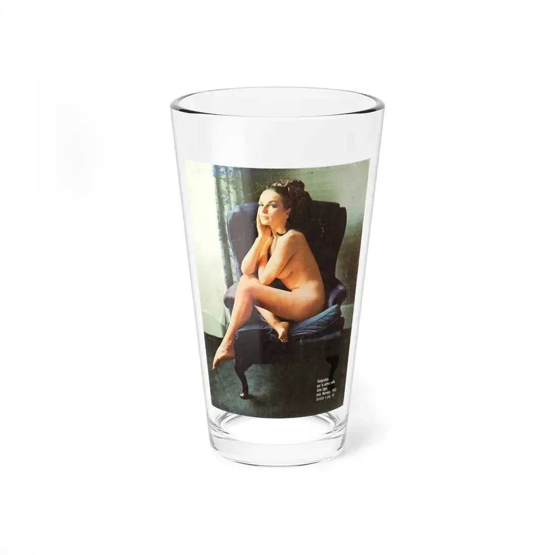 Julie Ege #250 (Vintage Female Icon) Pint Glass 16oz 16oz - Go Mug Yourself