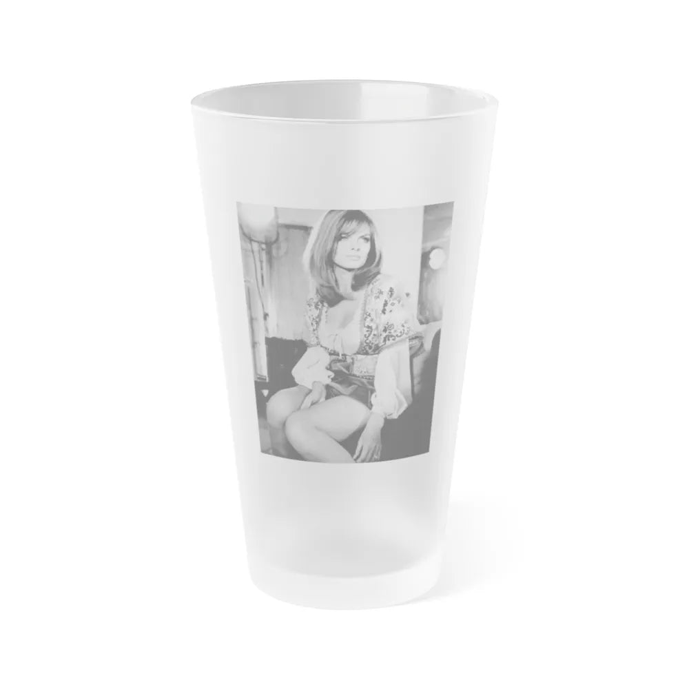 Julie Ege #251 (Vintage Female Icon) Frosted Pint Glass 16oz-16oz-Frosted-Go Mug Yourself