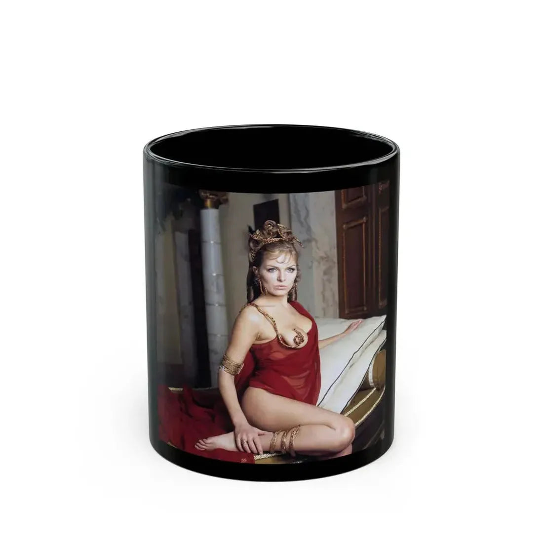 Julie Ege #254 (Vintage Female Icon) Black Coffee Mug 11oz - Go Mug Yourself