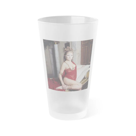 Julie Ege #254 (Vintage Female Icon) Frosted Pint Glass 16oz-16oz-Frosted-Go Mug Yourself