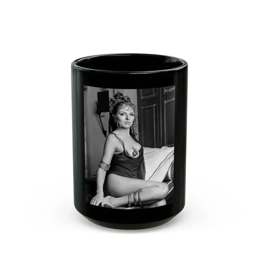 Julie Ege #255 (Vintage Female Icon) Black Coffee Mug 15oz - Go Mug Yourself