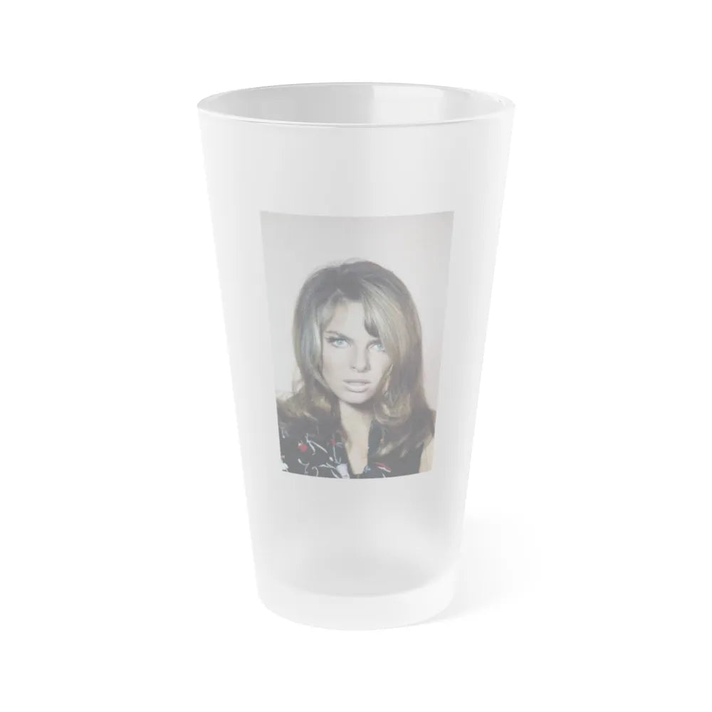 Julie Ege #256 (Vintage Female Icon) Frosted Pint Glass 16oz-16oz-Frosted-Go Mug Yourself