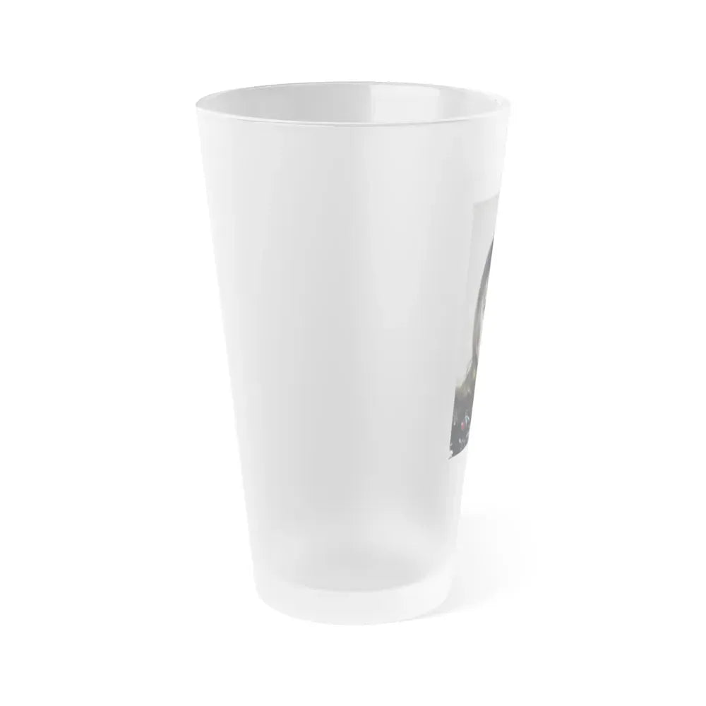 Julie Ege #256 (Vintage Female Icon) Frosted Pint Glass 16oz - Go Mug Yourself