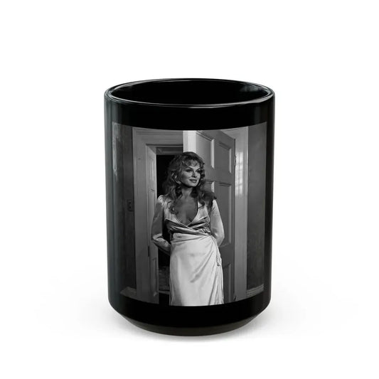 Julie Ege #257 (Vintage Female Icon) Black Coffee Mug 15oz - Go Mug Yourself