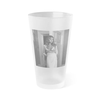 Julie Ege #257 (Vintage Female Icon) Frosted Pint Glass 16oz-16oz-Frosted-Go Mug Yourself