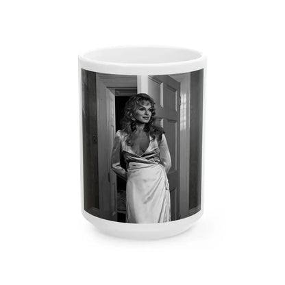 Julie Ege #257 (Vintage Female Icon) White Coffee Mug 15oz - Go Mug Yourself