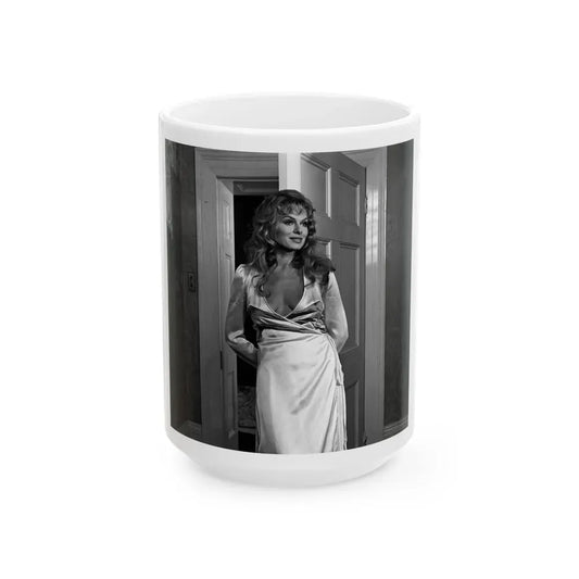 Julie Ege #257 (Vintage Female Icon) White Coffee Mug 15oz - Go Mug Yourself