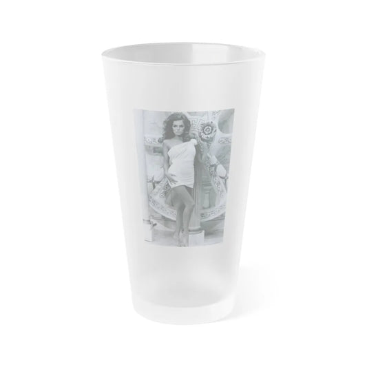 Julie Ege #259 (Vintage Female Icon) Frosted Pint Glass 16oz-16oz-Frosted-Go Mug Yourself