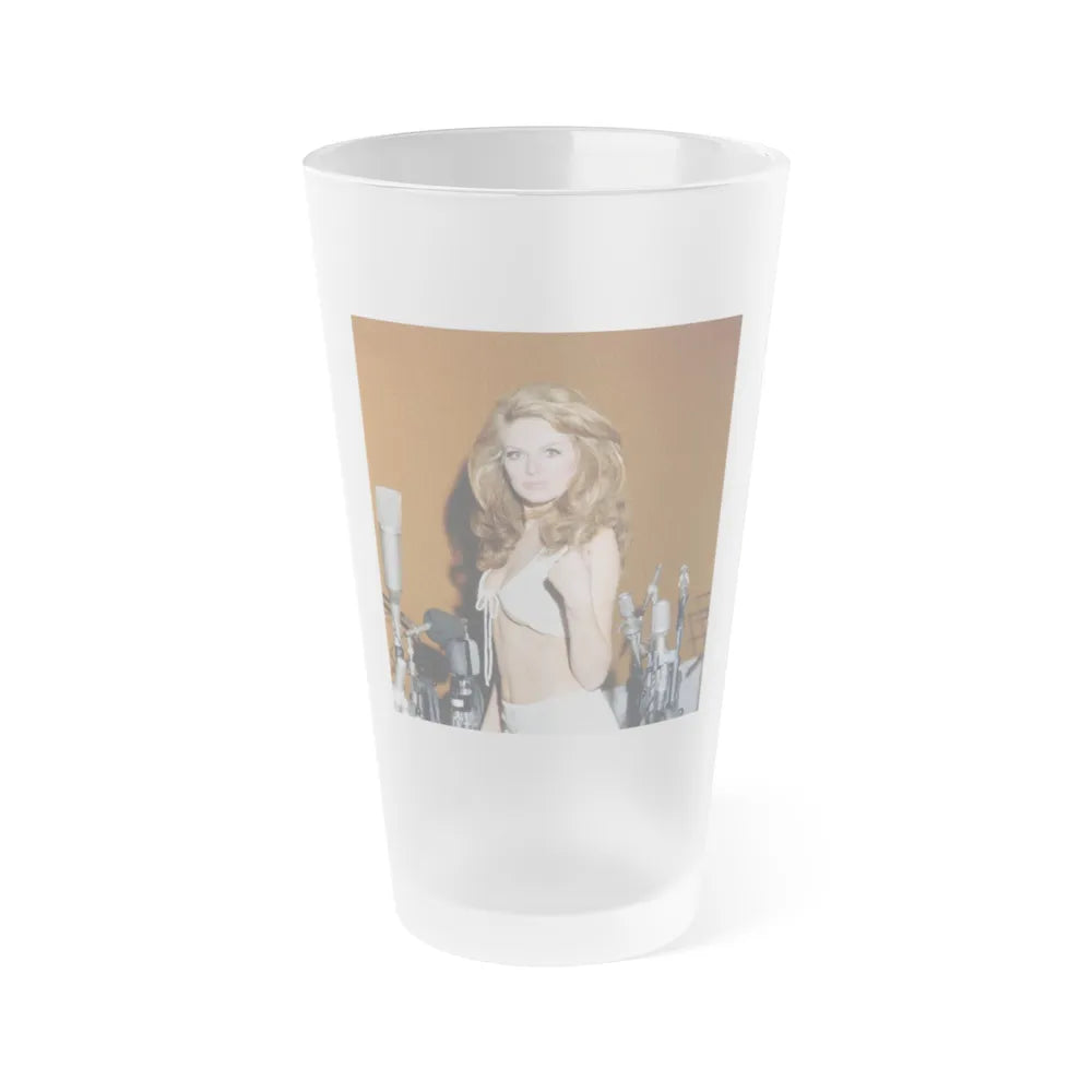 Julie Ege #260 (Vintage Female Icon) Frosted Pint Glass 16oz-16oz-Frosted-Go Mug Yourself