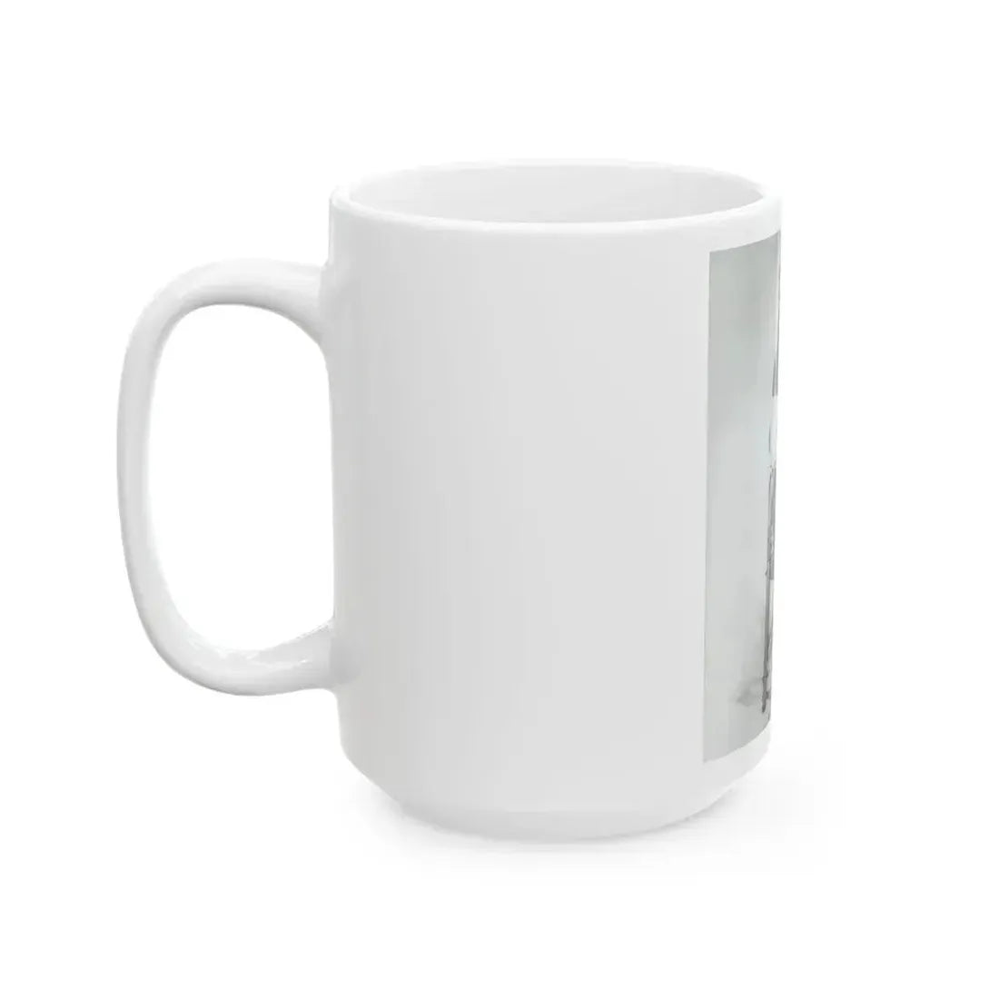 Julie Ege #269 - 8x10 B&W Full Body Semi Nude from 70's via a HQ (Vintage Female Icon) White Coffee Mug - Go Mug Yourself