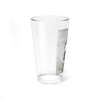 Julie Ege #270 - 8x10 B&W Full Body Semi Nude from 70's via a HQ LQ Re-Strike from (Vintage Female Icon) Pint Glass 16oz - Go Mug Yourself