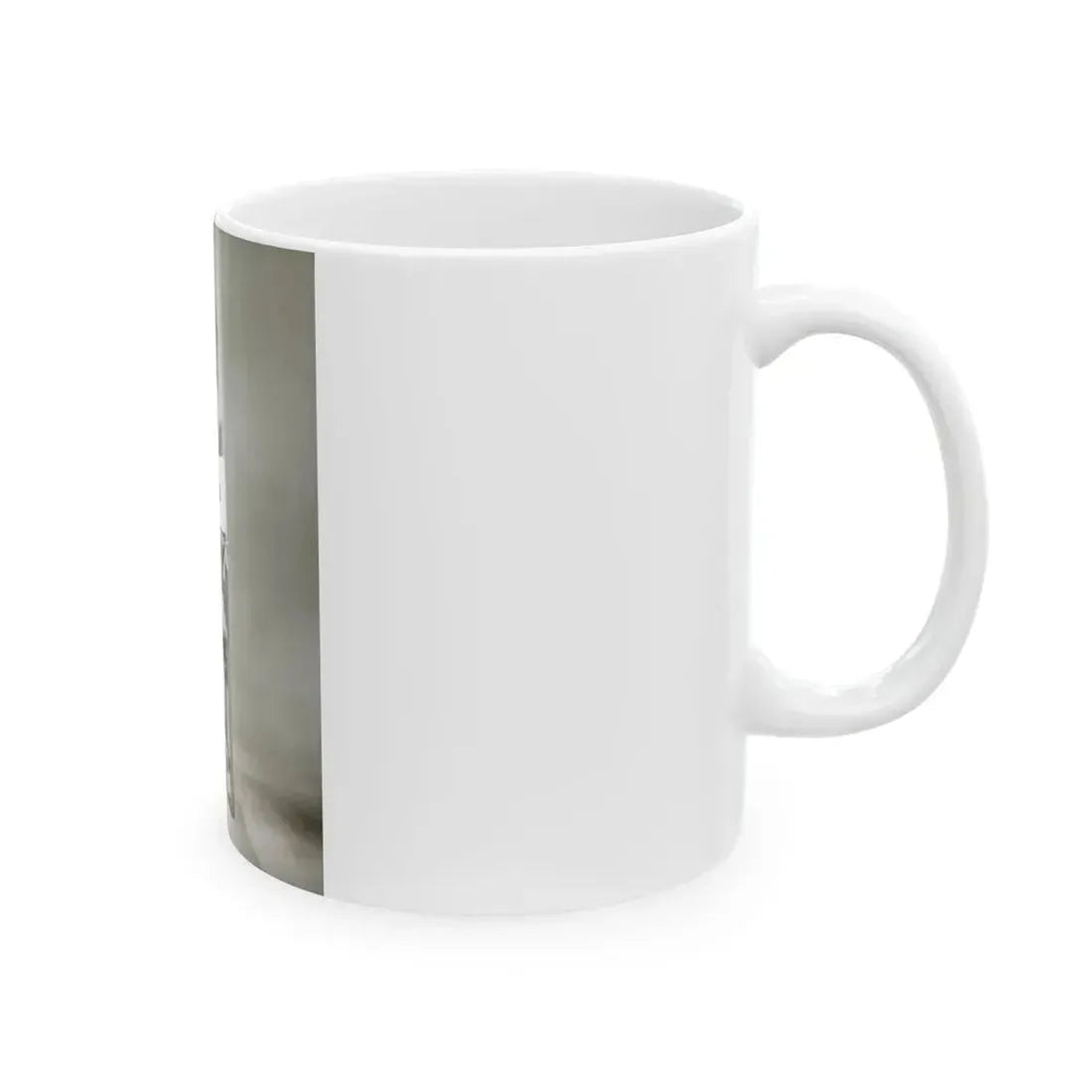 Julie Ege #270 - 8x10 B&W Full Body Semi Nude from 70's via a HQ LQ Re-Strike from (Vintage Female Icon) White Coffee Mug - Go Mug Yourself