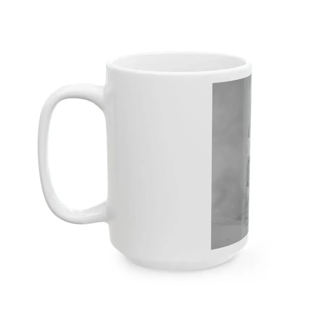 Julie Ege #271 - 8x10 B&W Semi Nude B&W Full Body Shot from 70's (Vintage Female Icon) White Coffee Mug - Go Mug Yourself